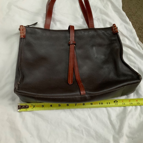 Derek Alexander Brown Leather Shoulder Bag - Picture 4 of 10